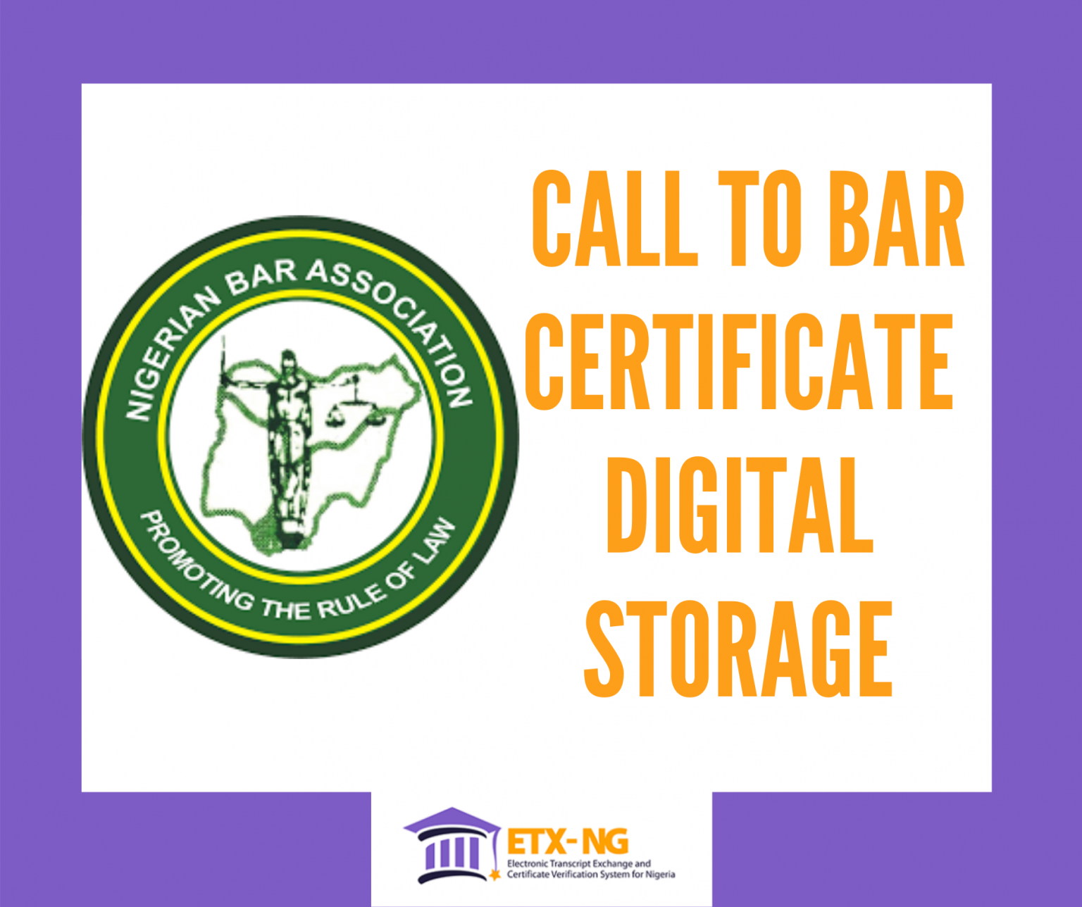 Call to Bar Certificate MyCredentials Arena
