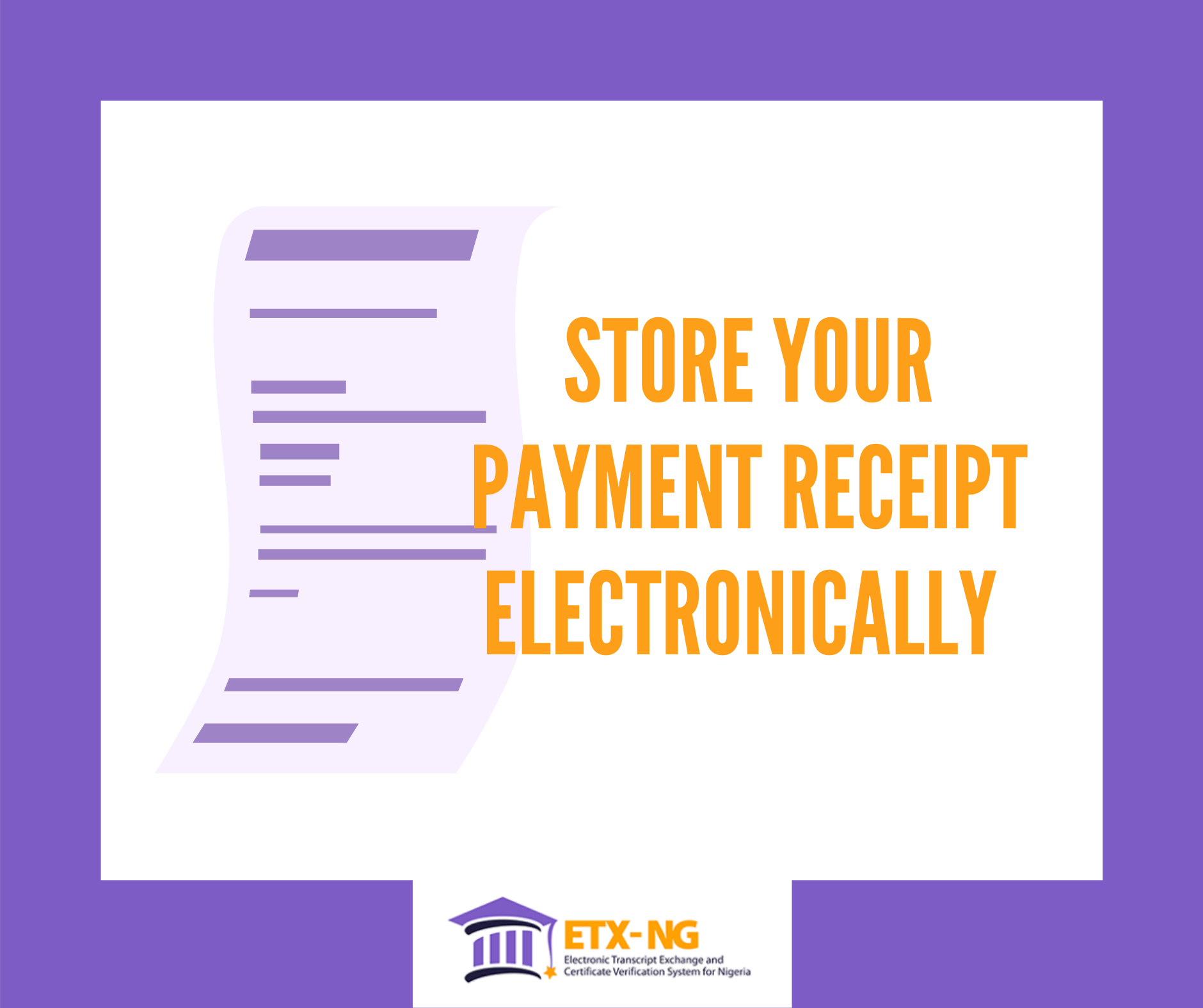 Electronic Storage of Payment Receipts MyCredentials Arena